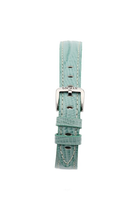 CINTURINO VERDE ACQUA FIBBIA ACCIAIO PER LOCMAN AMO O 1960 CIN0253GR14PSA0