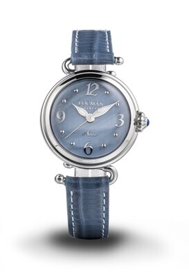 LOCMAN AMO - OROLOGIO DONNA SOLO TEMPO AL QUARZO QUADRANTE AZZURRO MADREPERLA 0701A15A-00MANKPS