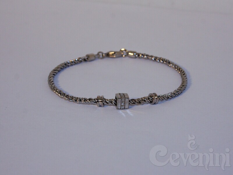 BRACCIALE SCARABEO Donna In Argento E Spinelli Naturali Con 1 Bead BR1999/AR