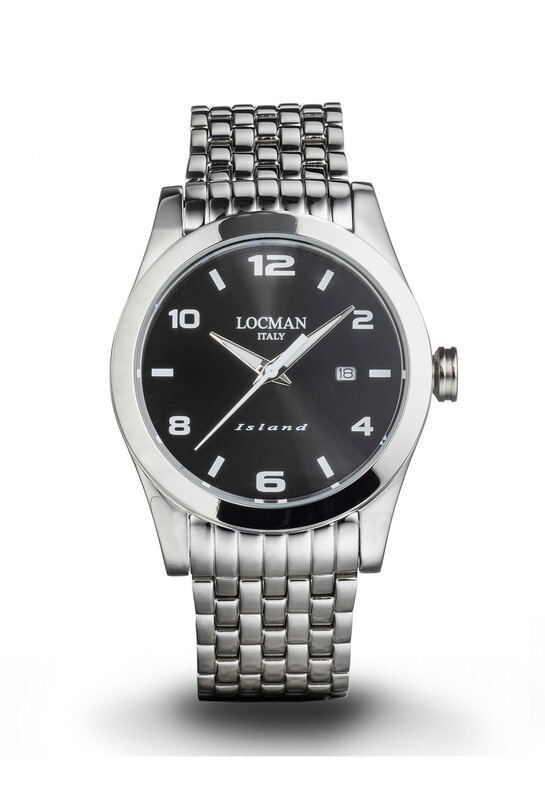 LOCMAN ISLAND SOLOTEMPO UOMO NERO BRACCIALE ACCIAIO 40MM 0613A01S-00BKWHB0