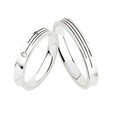 POLELLO FEDE NUZIALE (1pz) Oro Bianco Misura 13 con diamante 0.02 G 2989DB
