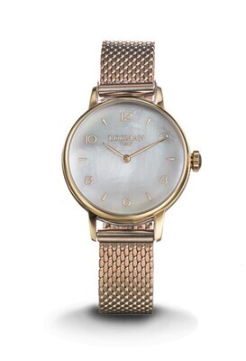 LOCMAN 1960 DONNA QUADRANTE MADREPERLA PVD ROSE BRACCIALE MILANO MESH 0253R14R-RRMWRG2BR