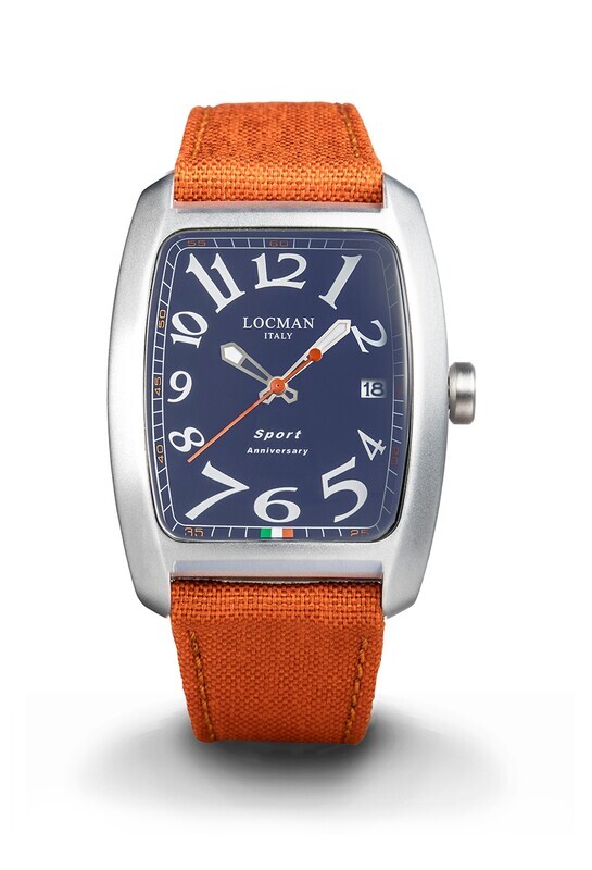 LOCMAN SPORT ANNIVERSARY QUADRANTE BLU CINTURINO ARANCIONE 0471L02S-LLBLORCO