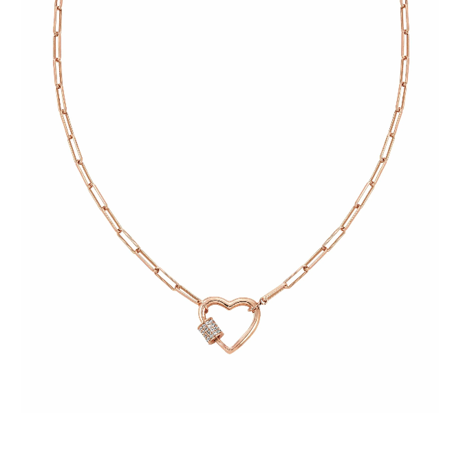NOMINATION COLLANA CHARMING CON CUORE A MAGLIE LARGHE Collana con simbolo e ZirconI 148504 007