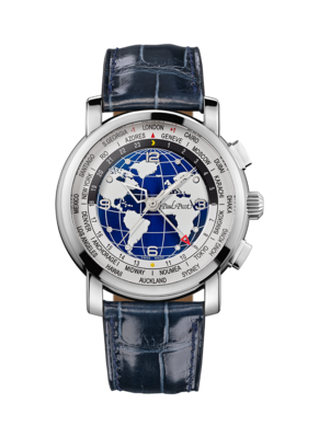 PAUL PICOT FIRSHIRE MEGAROTOR GMT Automatic 42mm Blue Dial 0482SG-2401W