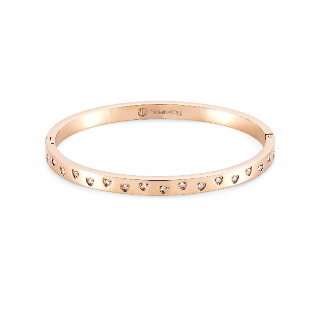 NOMINATION BRACCIALE INFINITO ROSA RIGIDO CON ZIRCONI COLLECTION INFINITO  028201 011