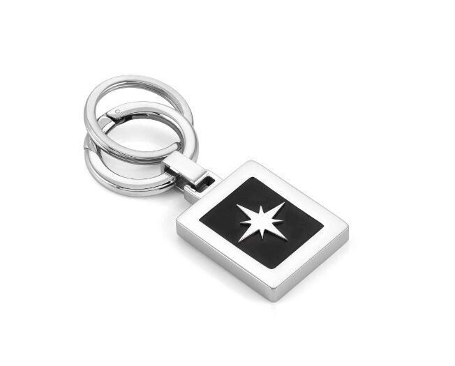 NOMINATION PORTACHIAVI ROSA DEI VENTI SATINATO KEYRINGS Portachiavi acciaio PVD doppio anello 131709 014