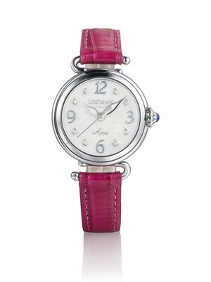 LOCMAN AMO - OROLOGIO DONNA SOLO TEMPO AL QUARZO QUADRANTE BIANCO MADREPERLA CON DIAMANTI 0701A14D-00MWIDPF