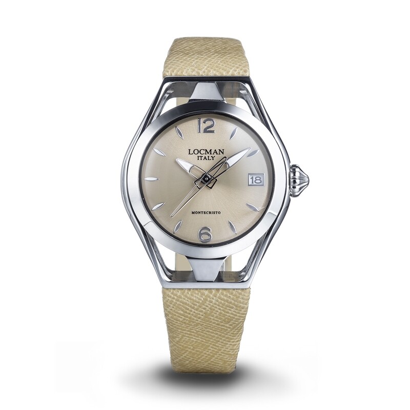 LOCMAN MONTECRISTO LADY 36MM BEIGE 0526A10A-00 00CINKFJ DONNA