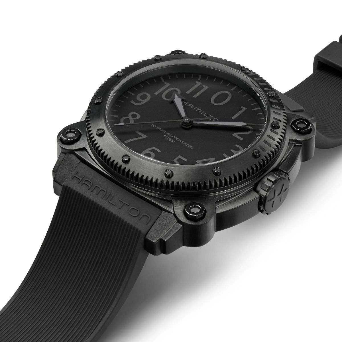HAMILTON KHAKI NAVY BeLOWZERO Auto Titanium Carica automatica 46mm H78505330