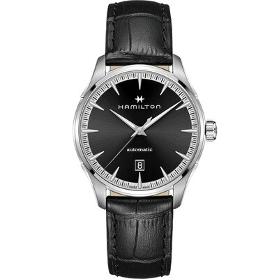 HAMILTON JAZZMASTER AUTO 40MM NERO CINTURINO PELLE NERO H32475730