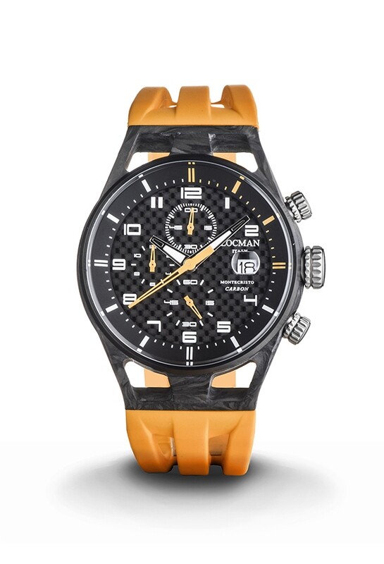LOCMAN MONTECRISTO CARBON CRONO QUARTZ 41 MM ORANGE 0545C09S-COCBWHSO