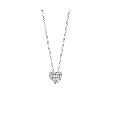 SALVINI FORMA COLLANA A CUORE CON DIAMANTI SETTING 0,34 COLORE GH  20075369
