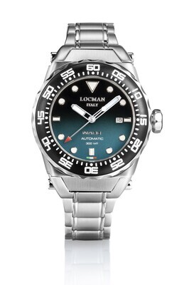 LOCMAN MARE 300 MT DIVER QUADRANTE VERDE BRACCIALE ACCIAIO 0559A26A-00KLNKB0