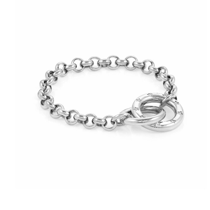NOMINATION BRACCIALE INFINITO IN ACCIAIO E ZIRCONI Bracciale con Cubic Zirconia bianchi 028200 001