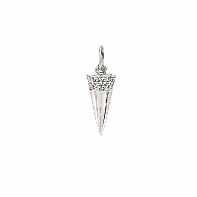 NOMINATION CHARM CONO BIANCO IN ARGENTO  Charm Charming in Argento e Zirconi 148523 016