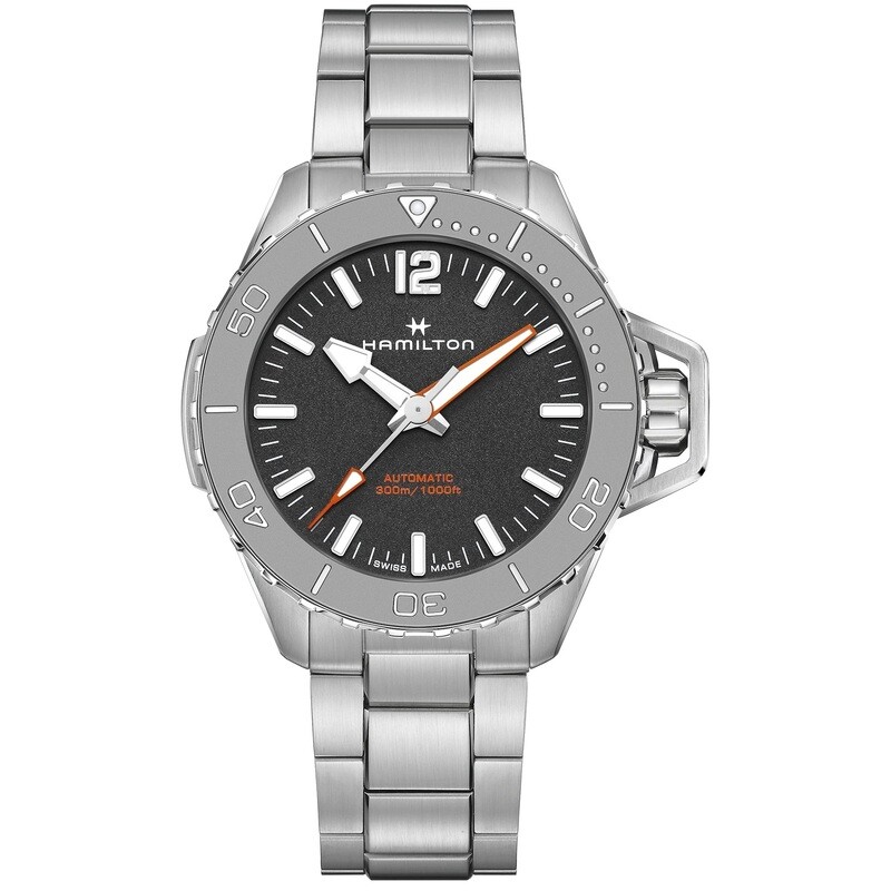 HAMILTON KHAKI NAVY FROGMAN AUTO CARICA AUTOMATICA 46mm BRACCIALE ACCIAIO H77815130