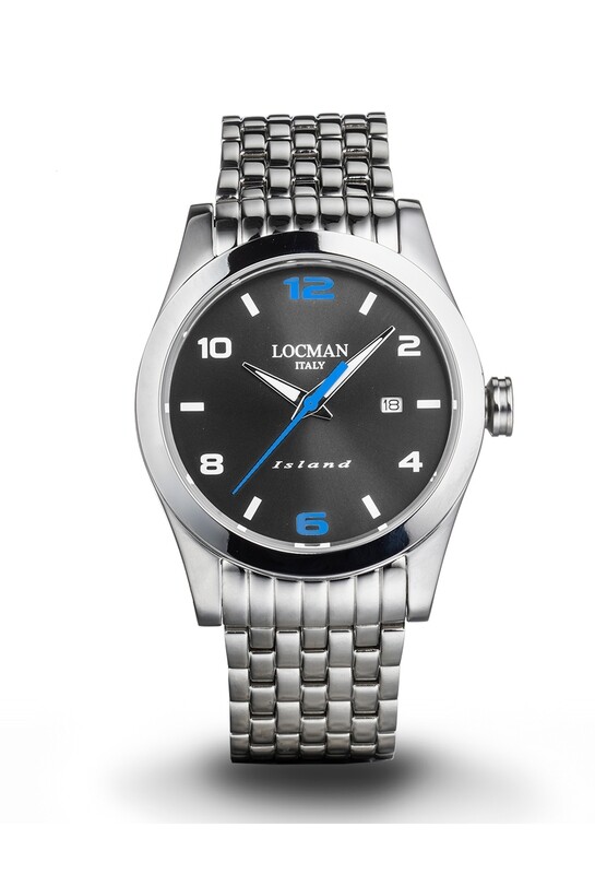 LOCMAN ISLAND SOLOTEMPO UOMO NERO BRACCIALE ACCIAIO 40MM 0613A20S-00ANSKB0