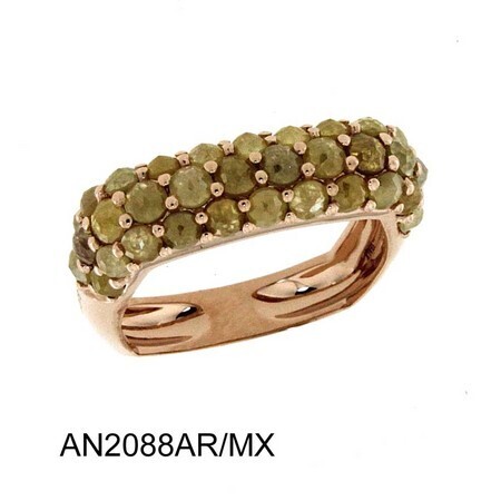 ANELLO GIOVANNI FERRARIS FRAGRANZE ANELLO ORO ROSA DIAMANTI ICE MIX  Ref. AN2088AR/MX