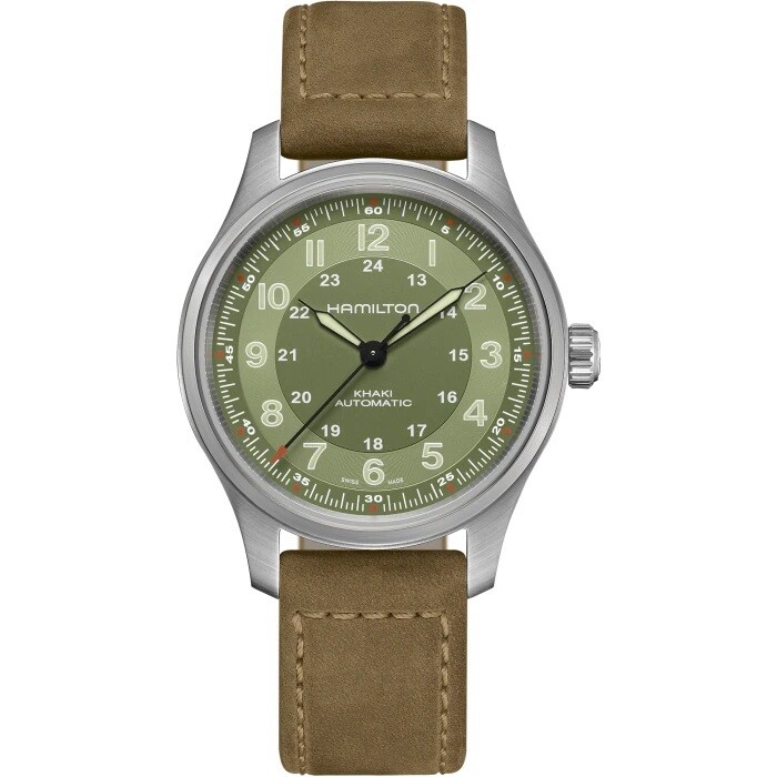 HAMILTON KHAKI FIELD TITANIUM AUTO 42MM QUADRANTE VERDE H70545560