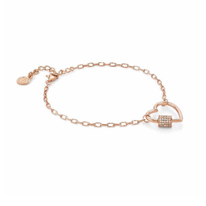 NOMINATION BRACCIALE CHARMING CON CUORE PICCOLO Bracciale con simbolo e Zirconi 148501 007