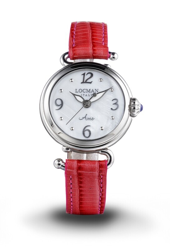 LOCMAN AMO - OROLOGIO DONNA SOLO TEMPO AL QUARZO QUADRANTE BIANCO MADREPERLA 0701A14A-00MWNKPR