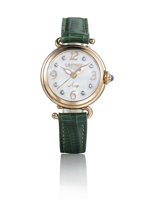 LOCMAN AMO - OROLOGIO DONNA SOLO TEMPO AL QUARZO PVD ROSE' QUADRANTE BIANCO MADREPERLA CON DIAMANTI 0701R14D-RGMWIDPD