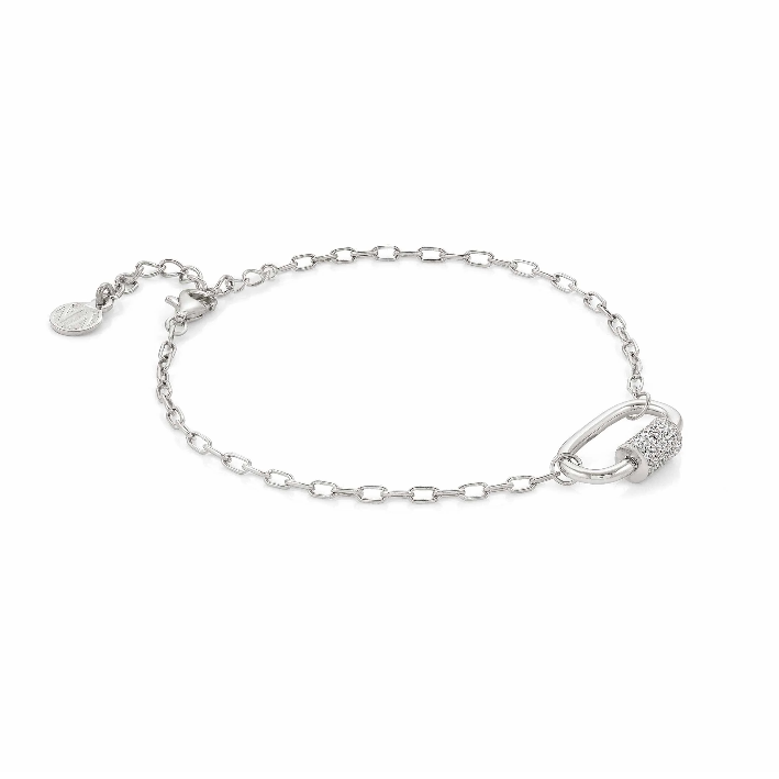 NOMINATION BRACCIALE CHARMING PICCOLO IN RODIO BIANCO COLLECTION CHARMING Bracciale con Chiusura a vite 148501 014