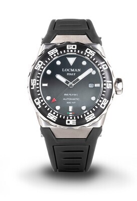 LOCMAN MARE 300 MT DIVER QUADRANTE NERO/GRIGIO CINTURINO SILICONE NERO 0559A25A-00KANKSK2