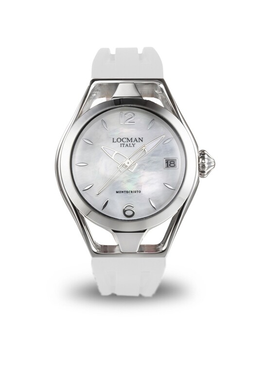 LOCMAN MONTECRISTO LADY 36MM BIANCO CINTURINO GOMMA 0526A14A-00MWNKSW
