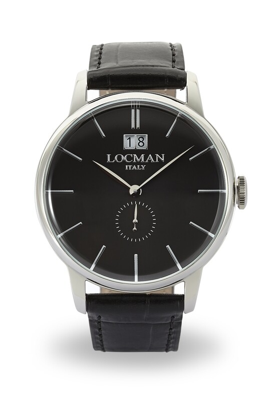 LOCMAN 1960 SOLO TEMPO AL QUARZO GRAN DATA QUADRANTE NERO CINTURINO NERO 0252V01-00BKNKPK