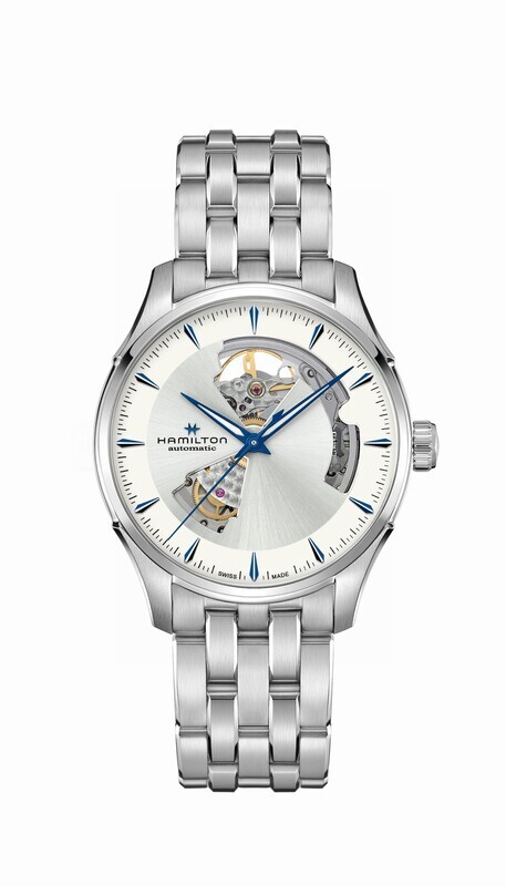 HAMILTON JAZZMASTER OPEN HEART AUTO 40MM SILVER BRACCIALE ACCIAIO H32675150