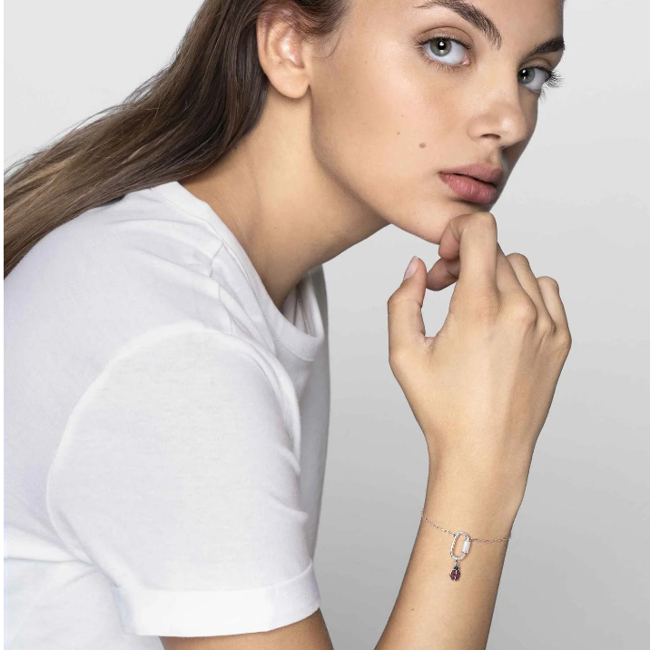 NOMINATION BRACCIALE CHARMING PICCOLO IN RODIO BIANCO COLLECTION CHARMING Bracciale con Chiusura a vite 148501 014