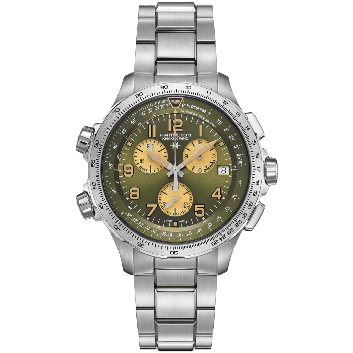 HAMILTON KHAKI AVIATION X-WIND CHRONO QUARTZ GMT 46MM H77932160
