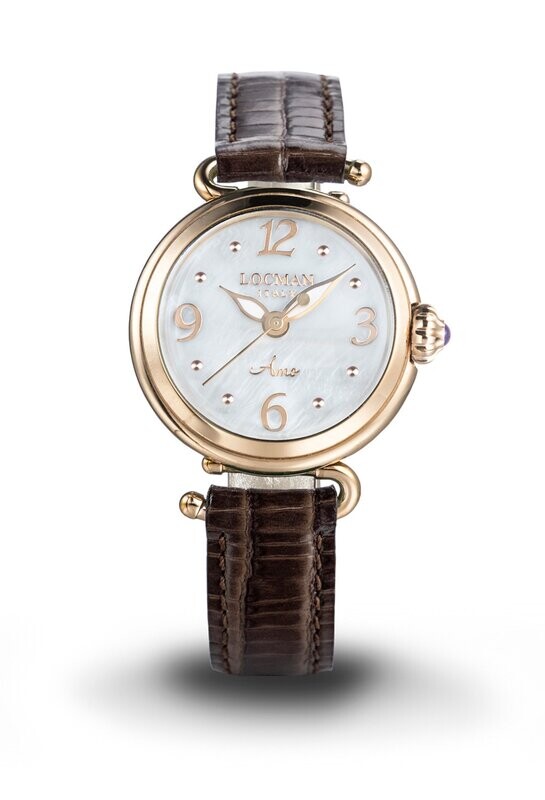 LOCMAN AMO - QUARZO PVD ROSE' QUADRANTE BIANCO MADREPERLA 0701R14R-RGMWRGPN