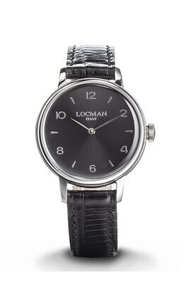 LOCMAN 1960 - QUARZO ACCIAIO QUADRANTE NERO 0253A01A-00BKNK2PK