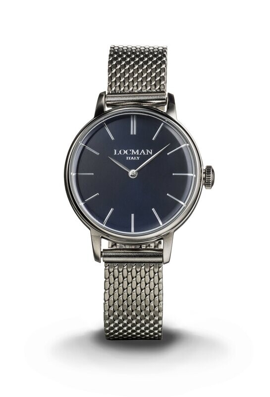 LOCMAN 1960 - QUARZO ACCIAIO QUADRANTE BLU 0253A02A-00BLNKB0
