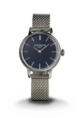 LOCMAN 1960 - QUARZO ACCIAIO QUADRANTE BLU 0253A02A-00BLNKB0