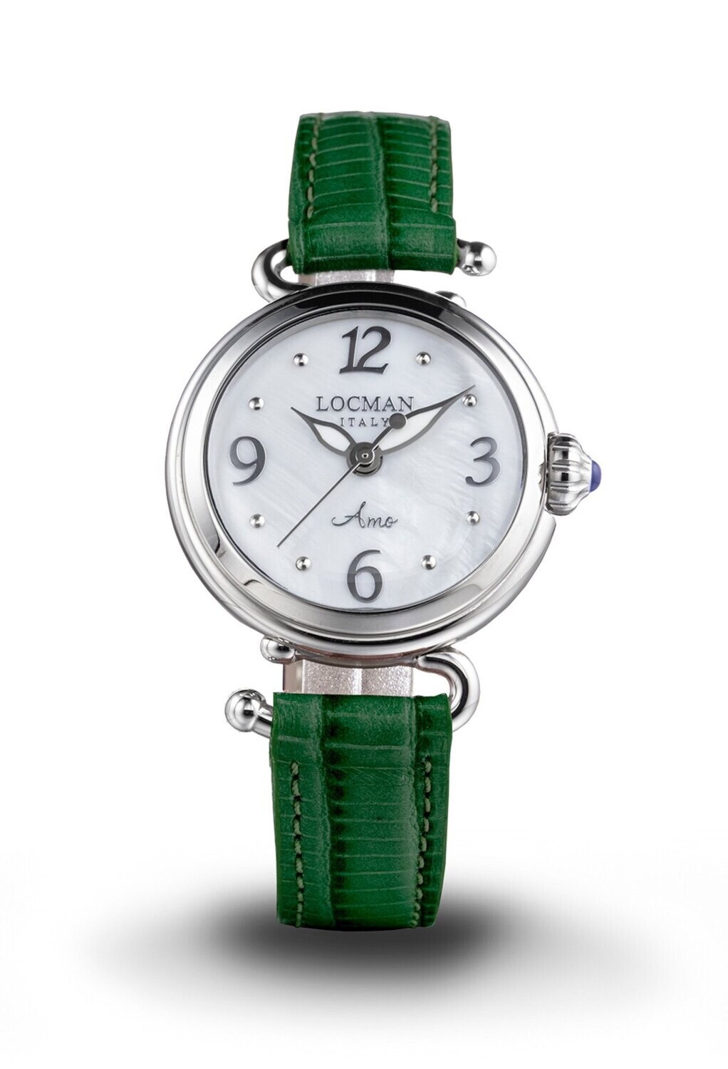 LOCMAN AMO - QUARZO ACCIAIO QUADRANTE BIANCO MADREPERLA 0701A14A-00MWNKPD