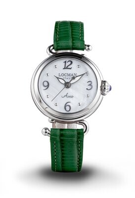 LOCMAN AMO - QUARZO ACCIAIO QUADRANTE BIANCO MADREPERLA 0701A14A-00MWNKPD