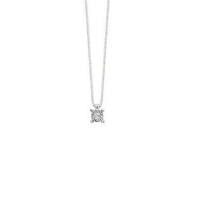 COLLIERINO BLISS RUGIADA PENDENTE PUNTO LUCE ORO BIANCO CON DIAMANTE TAGLIO BRILLANTE CT.0,07 20069880