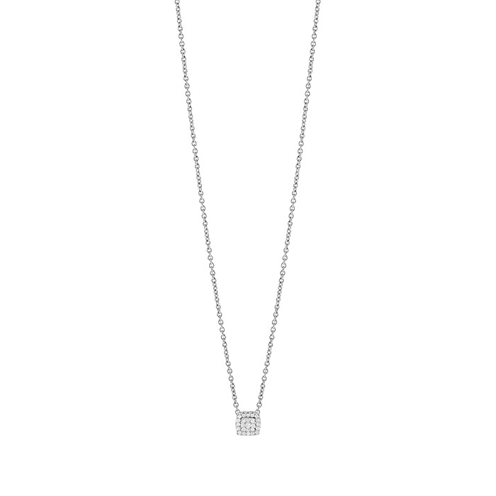 SALVINI BAGLIORI COLLIERINO ORO BIANCO CON DIAMANTI TAGLIO BRILLANTE CT 0.09 COLORE GH 20094172
