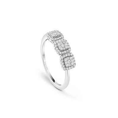SALVINI BAGLIORI ANELLO ORO BIANCO CON DIAMANTI TAGLIO BRILLANTE CT 0.27 20094165