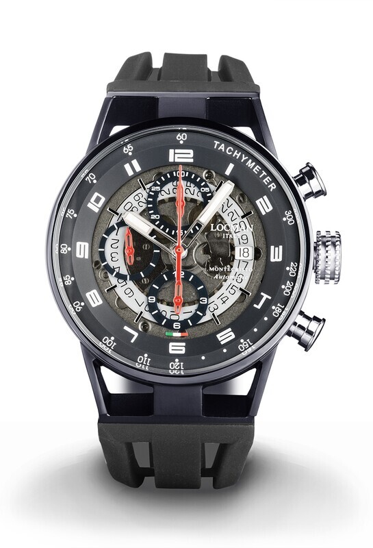 LOCMAN MONTECRISTO OPEN HEART CHRONO LIMITED EDITION 44MM BLACK 0516K22S-BKTKRDSK