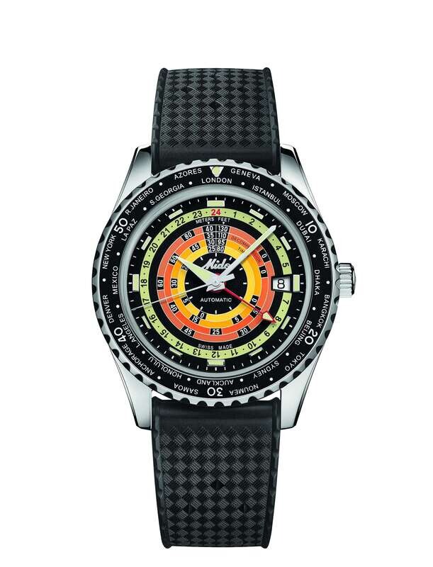 MIDO OCEAN STAR DECOMPRESSION WORLDTIMER  EDIZIONE SPECIALE (1 CINTURINO EXTRA) M0268291705100