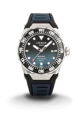 LOCMAN MARE 300 MT DIVER QUADRANTE VERDE CINTURINO SILICONE NERO E VERDE 0559A26A-00KLNKSL2