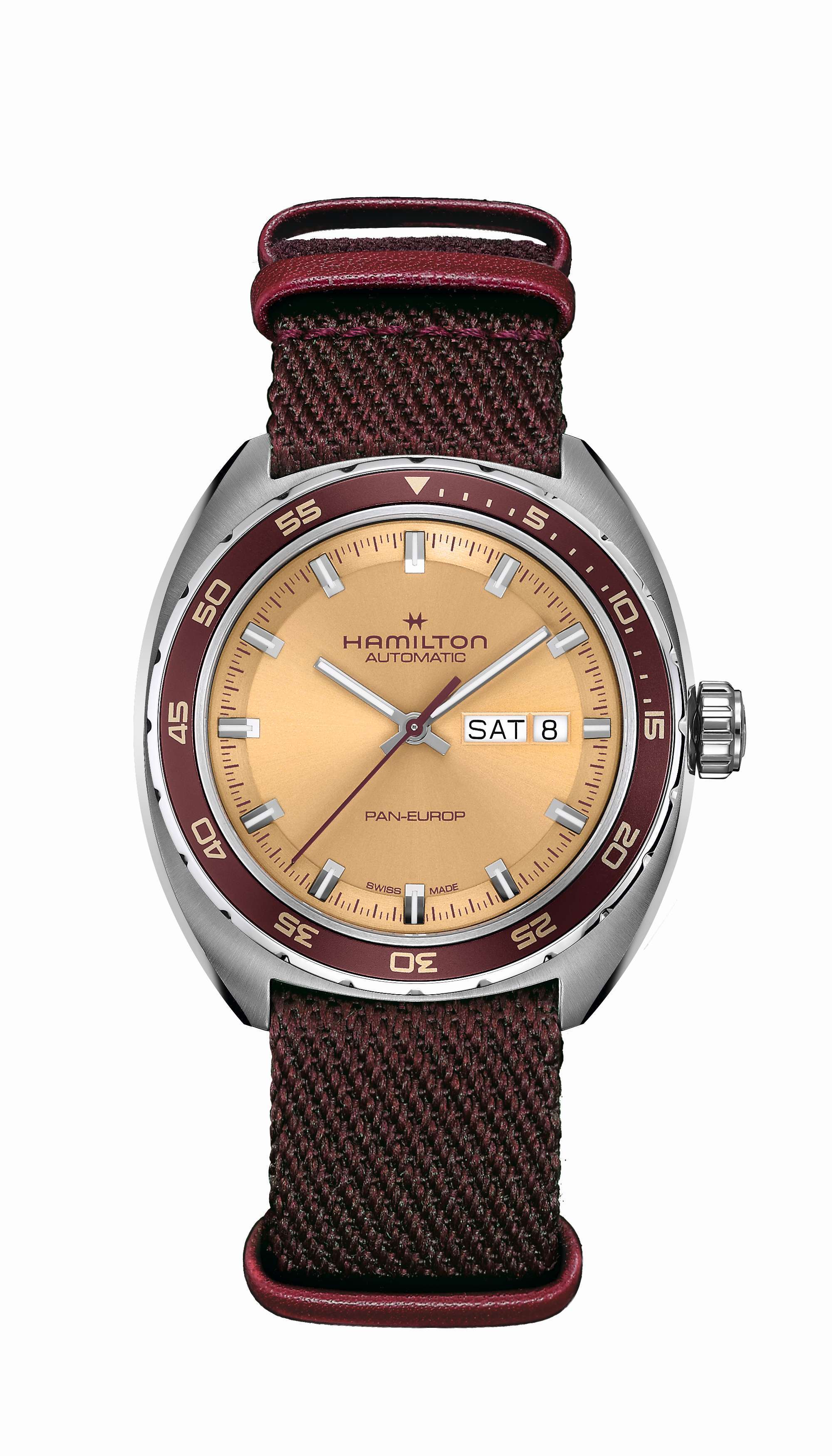 HAMILTON PAN EUROP AMERICAN CLASSIC  DAY DATE AUTO Carica automatica 42mm H35435820