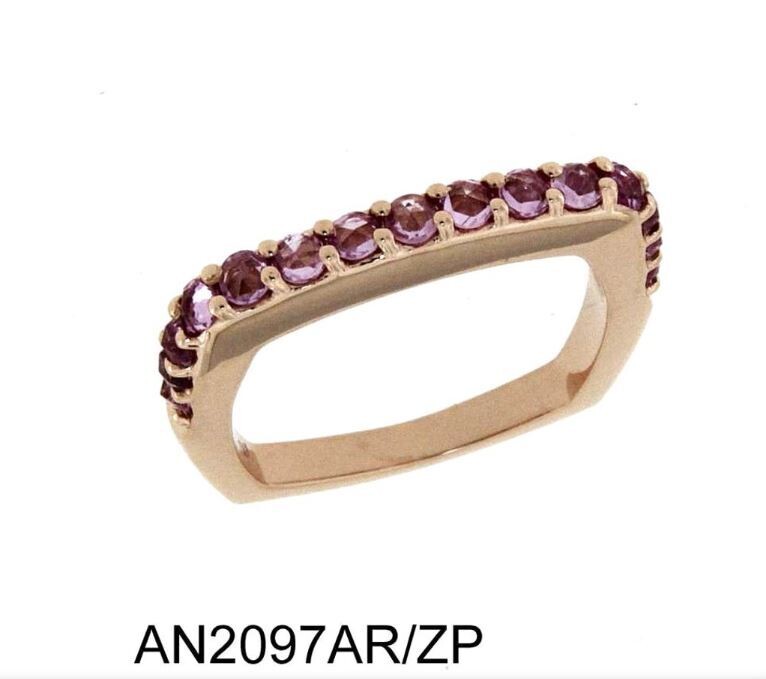 ANELLO GIOVANNI FERRARIS FRAGRANZE ORO ANELLO ORO ROSA, ZAFFIRI ROSA AN2097AR/ZP