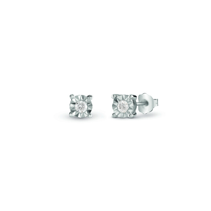ORECCHINI BLISS RUGIADA PUNTI LUCE ORO BIANCO CON DIAMANTE 20101426