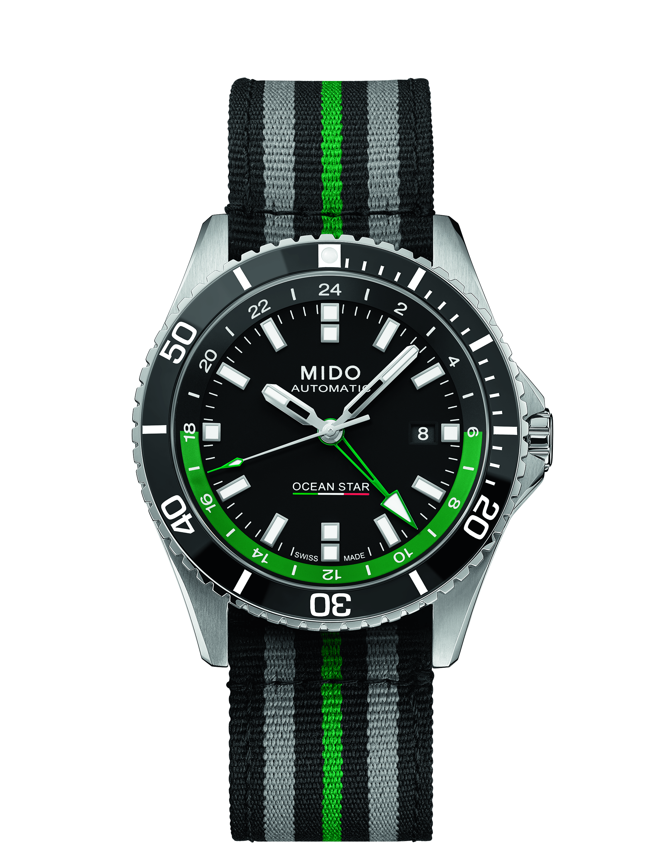 MIDO OCEAN STAR GMT EDIZIONE SPECIALE PER L'ITALIA (1 CINTURINO EXTRA) M0266291105103